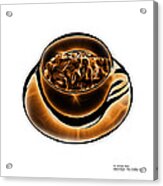 V3-wb-electrifyin The Coffee Bean-orange Acrylic Print