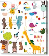 Various Animals Acrylic Print