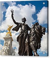 Victoria Memorial Fountain Statues Acrylic Print