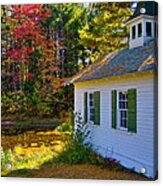 Victorian Shed In Fall 5 Acrylic Print