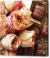Vintage Roses And Chocolates Acrylic Print