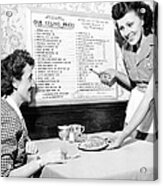 Waitress, 1944 Acrylic Print