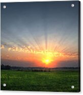 Warm Summer Sunset Acrylic Print