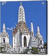 Wat Phitchaya Yatikaram Prangs Dthb390 Acrylic Print