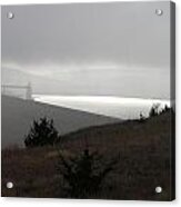 Wilson Lake In November Fog Acrylic Print