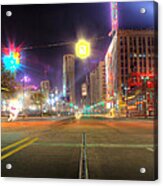 Woodward Ave Detroit Mi Acrylic Print