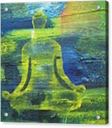 Yoga Textured Canvas Series I Acrylic Print