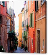 Streets Of Villefranche Acrylic Print