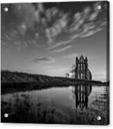 02-29am In Whitby Bw Acrylic Print