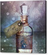 A Little Bottle With A Potion That Says Drink Me #1 Acrylic Print