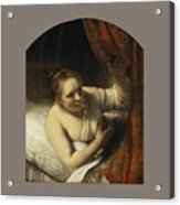 A Woman In Bed #1 Acrylic Print