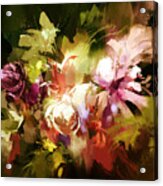 Abstract Flowers #1 Acrylic Print