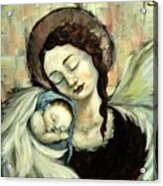 Angel And Baby #2 Acrylic Print