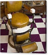 Antique Barber Chair 3 #1 Acrylic Print