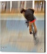 Biking  The Skateboard Park 4 Acrylic Print