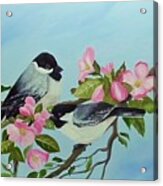 Birds And Blossoms #1 Acrylic Print