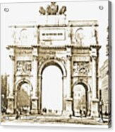 Brandenburg Gate, Berlin Germany, 1903, Vintage Image #4 Acrylic Print