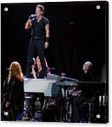 Bruce Springsteen And Max Weinberg With The E Street Band At Bonnaroo Music Festival  #1 Acrylic Print