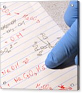 Chemistry Formulas In Science Research Lab #1 Acrylic Print