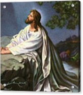 Christ In The Garden Of Gethsemane Acrylic Print