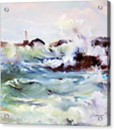 Churning Surf #1 Acrylic Print