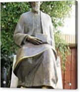 Cordoba Maimonides Statue Or Moses Ben Maimon Aka Rambam Jewish Quarter Xvi Spain #1 Acrylic Print