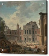 Demolition Of The Chateau Of Meudon Acrylic Print