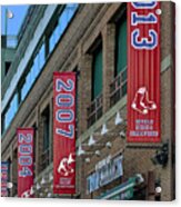 Fenway Boston Red Sox Champions Banners #1 Acrylic Print