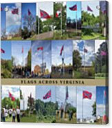 Flags Across Virginia #1 Acrylic Print