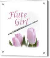 Flute Girl #1 Acrylic Print