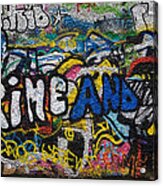 Grafitti On The U2 Wall, Windmill Lane #1 Acrylic Print