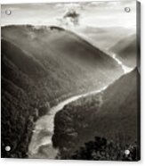 Grandview In Black And White #1 Acrylic Print