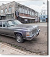 Limousine In Front Of Ground Zero Blues Club In Clarksdale, Birthplace Of The Blues Acrylic Print