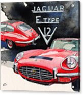 Jaguar E Type #1 Acrylic Print