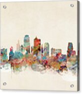 Kansas City Missouri Skyline #1 Acrylic Print