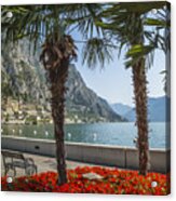 Lake Garda Gorgeous Riverside In Limone Sul Garda #2 Acrylic Print