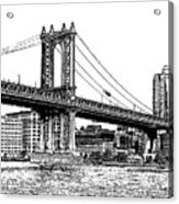 Manhattan Bridge 1.1 - New York Acrylic Print
