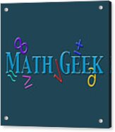 Math Geek #1 Acrylic Print