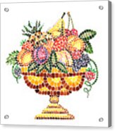 Mosaic Fruit Vase #1 Acrylic Print