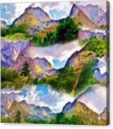 Mountain Collage #1 Acrylic Print