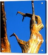 New Orleans Bird Tree Sculpture In Louisiana #2 Acrylic Print