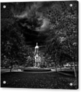 Notre Dame University Black White #1 Acrylic Print