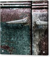 Old Car Weathered Paint #1 Acrylic Print