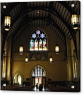 Filtered Daylight In Packer Church Acrylic Print