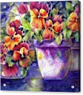 Patio Pansies #1 Acrylic Print