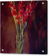 Red Gladiolus #2 Acrylic Print