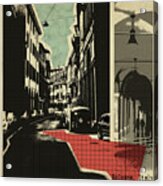 Retro Postcard Of Bologna #2 Acrylic Print