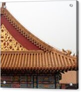 Roof Forbidden City Beijing China #1 Acrylic Print