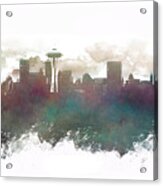 Seattle Washington Skyline #1 Acrylic Print