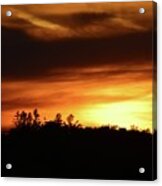 Sunset Behind The Clouds  #1 Acrylic Print